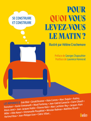 cover image of Pour quoi vous levez-vous le matin?